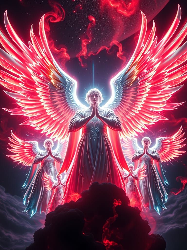 Angelic Guardians Unite in Radiant Splendor