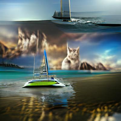 Catamaran on a Sunny Day