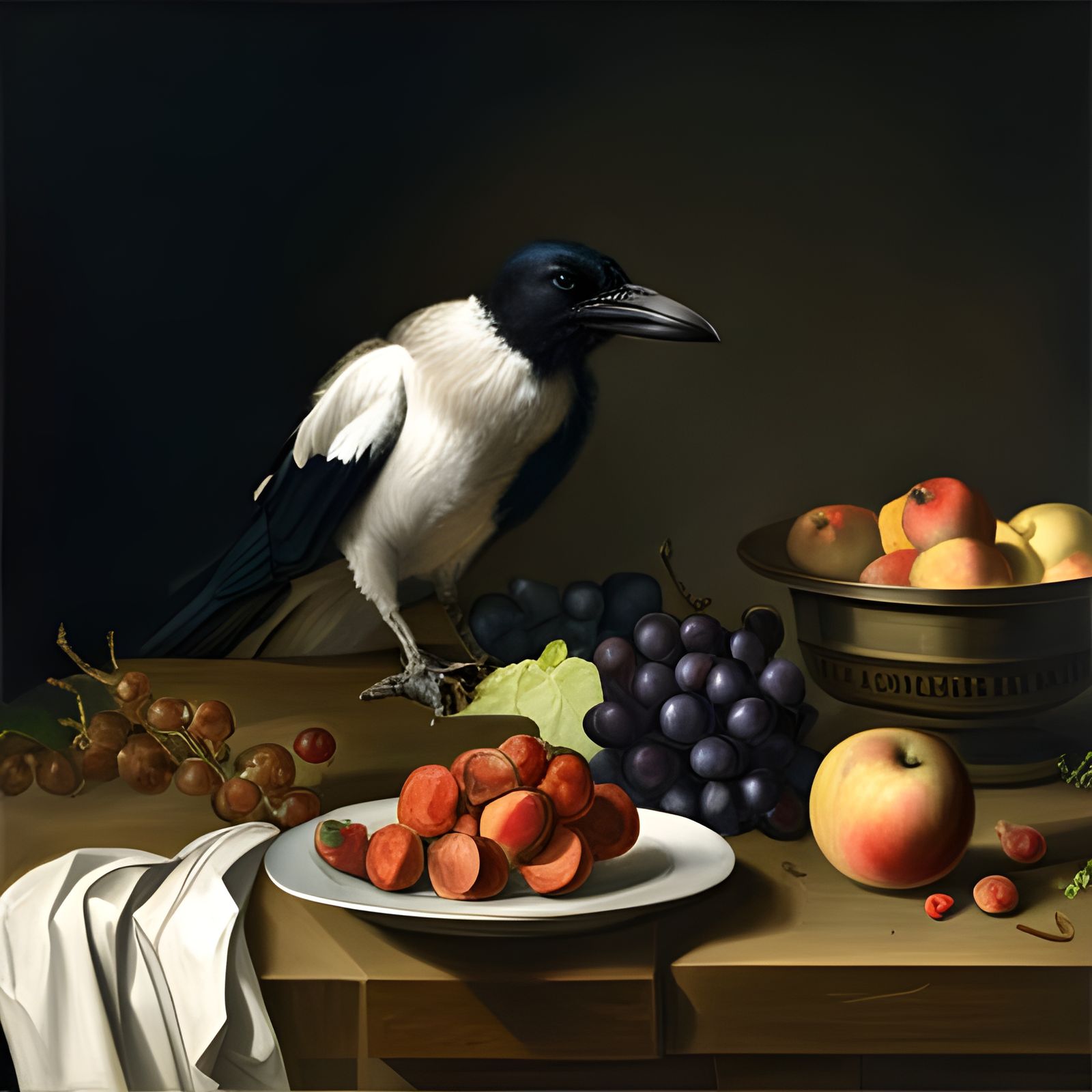 Baroque Still Life: Raven's Feast
