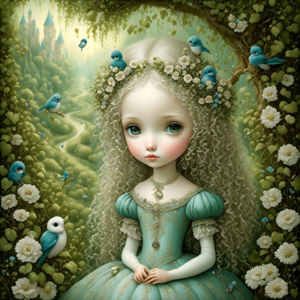 <lora:Nice Fantasy:1.0> Girl  in the style of Nicoletta Cecc...