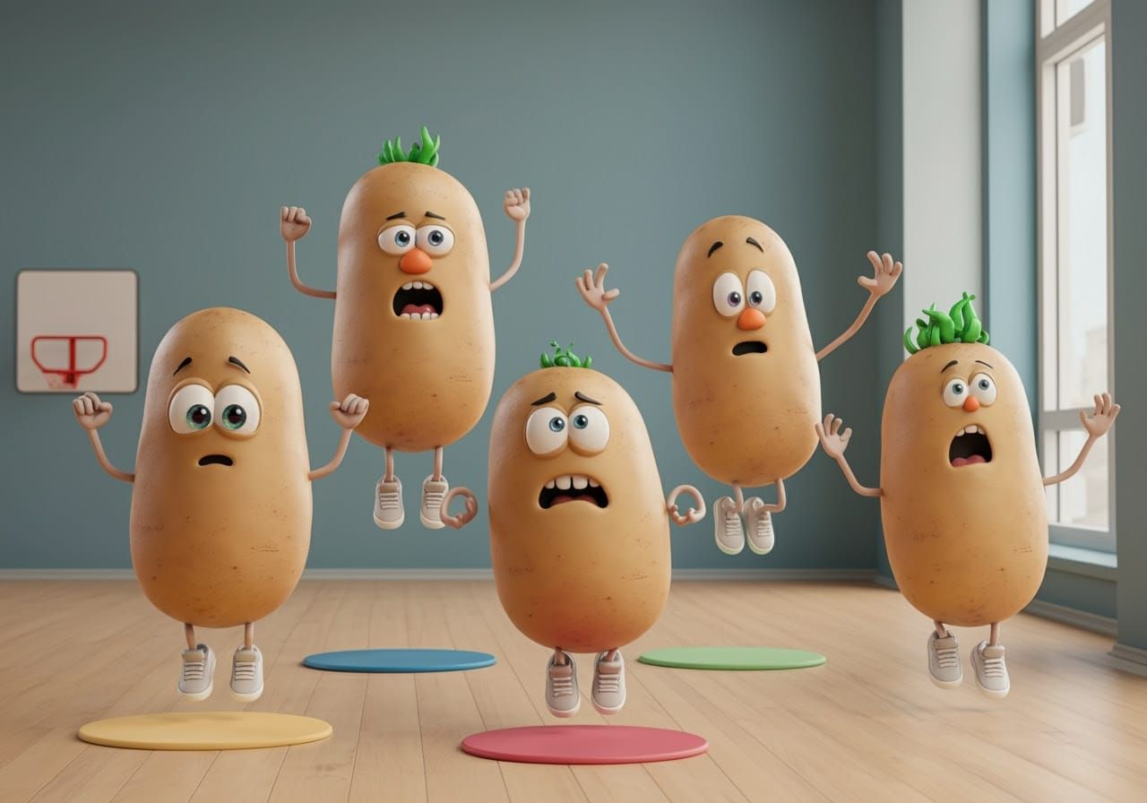 Potatoes in Gym Class Antics