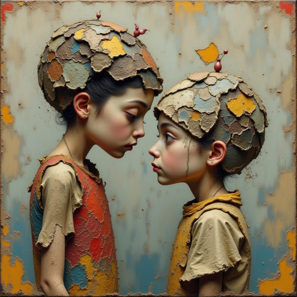 Baroque Quirky Flux on Linen Canvas