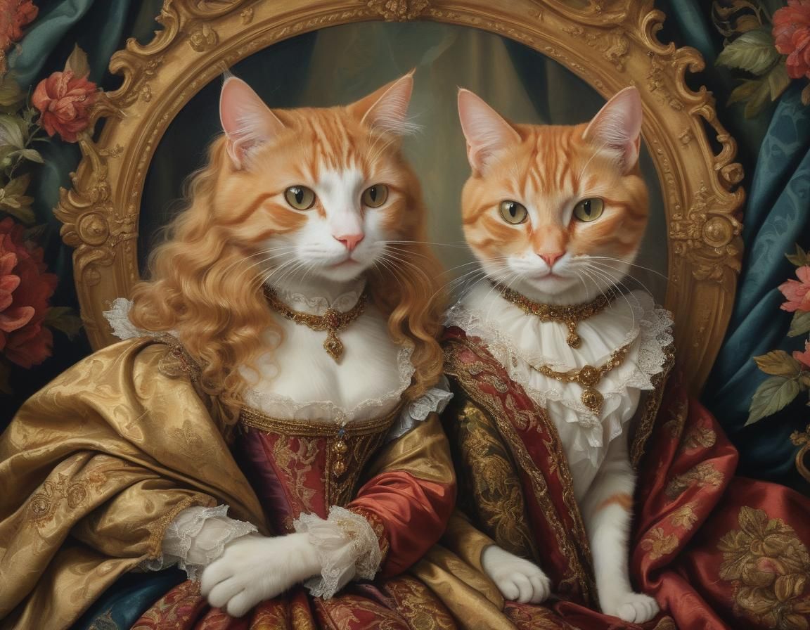 prince and princess ginger cat