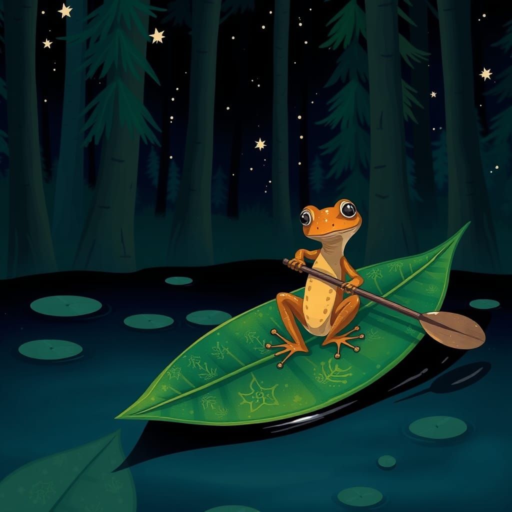Mr. Gecko's Leaf Boat
