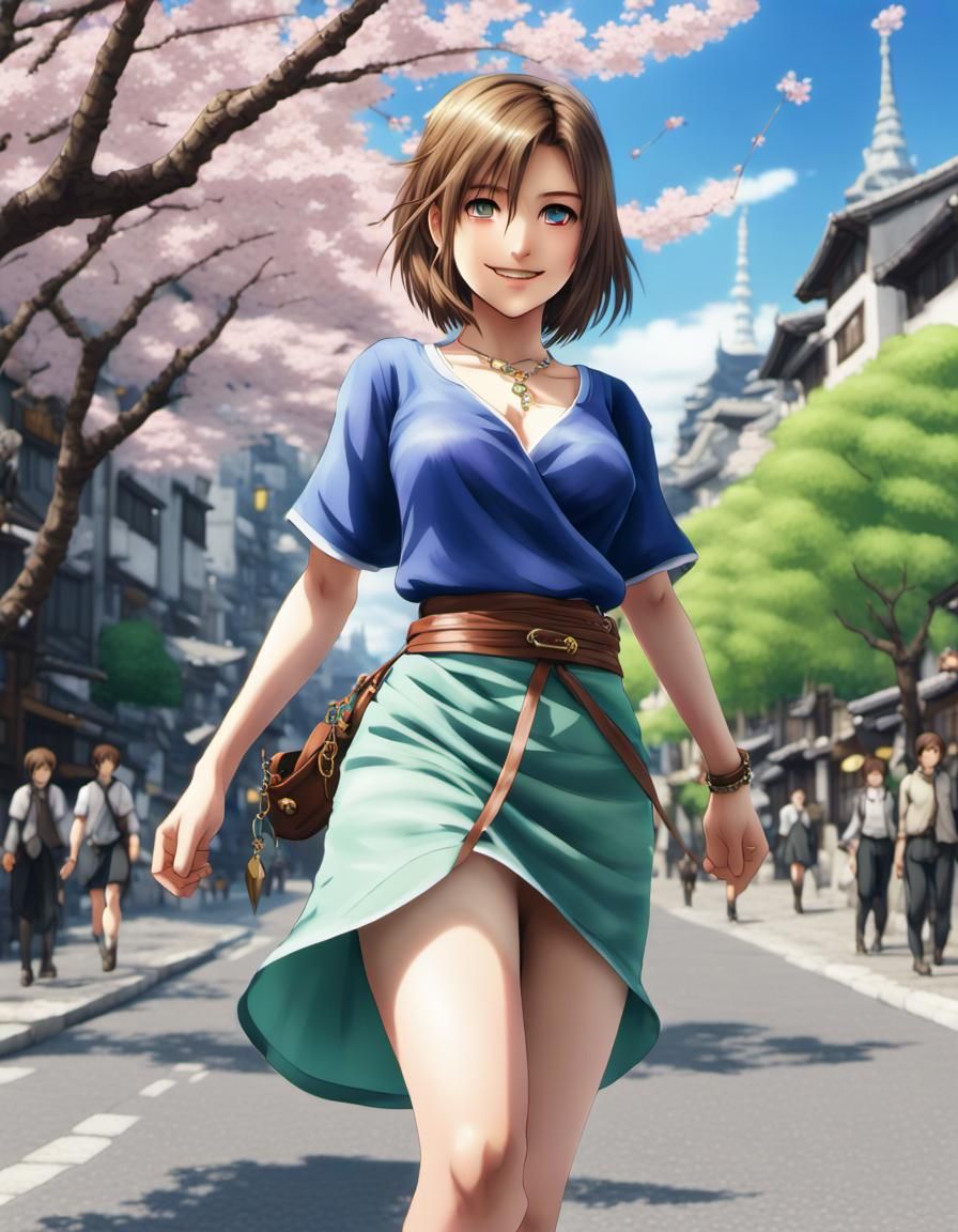 Fantasy Princess in Wind Swept City, Digital Art