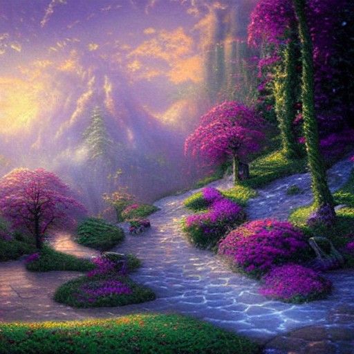 Neverending Story: Ethereal Fantasy Landscape
