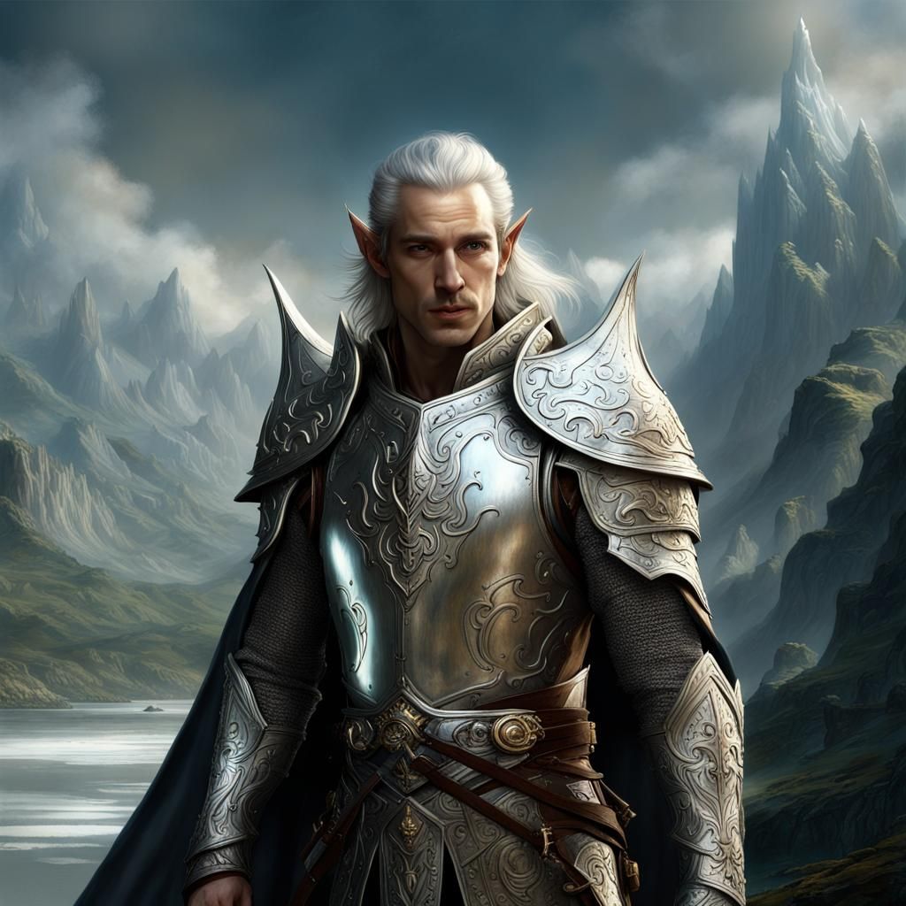 Elven King Gil Galad Matte Painting