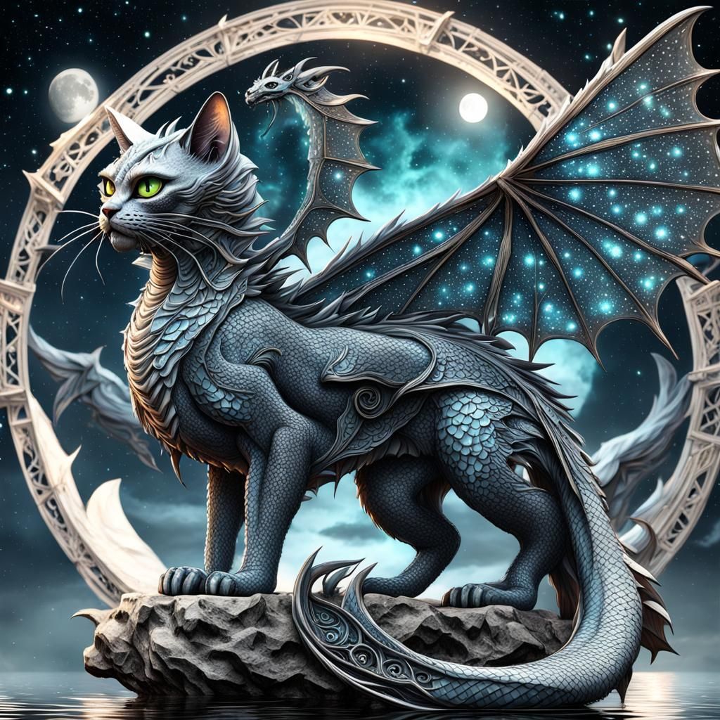 galexy cat dragon