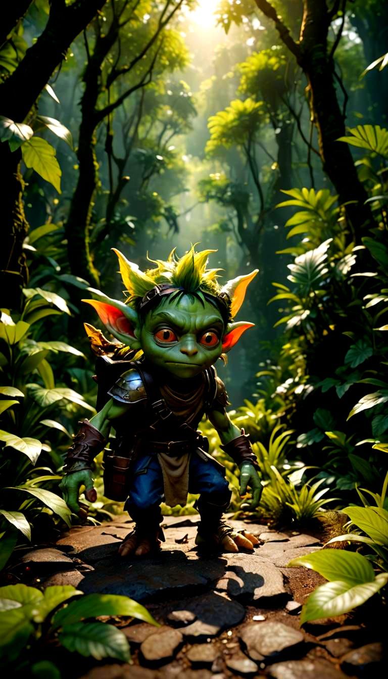 Goblin, lush Forest trail