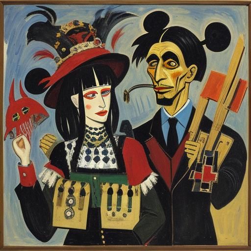 Mouse Support System: Soutine and Kirchner Style