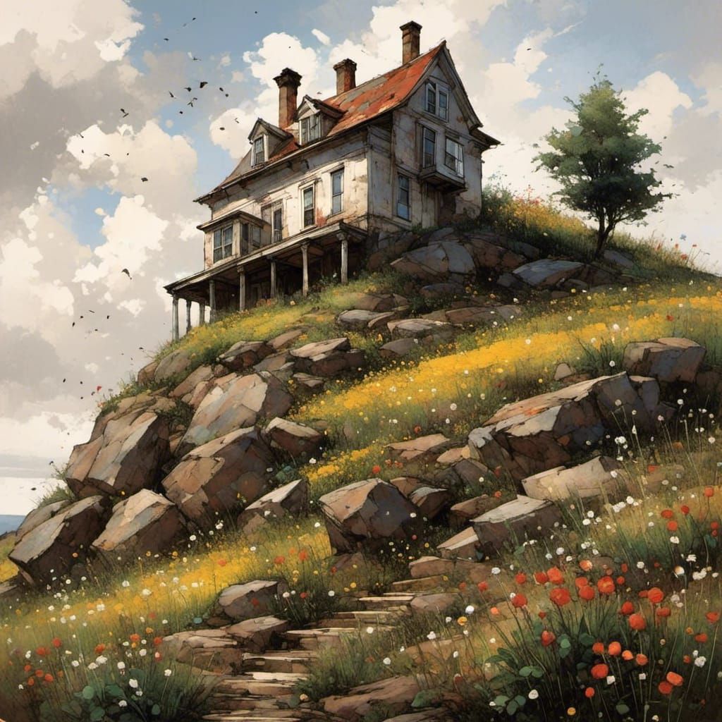 Idyllic House on Hillside