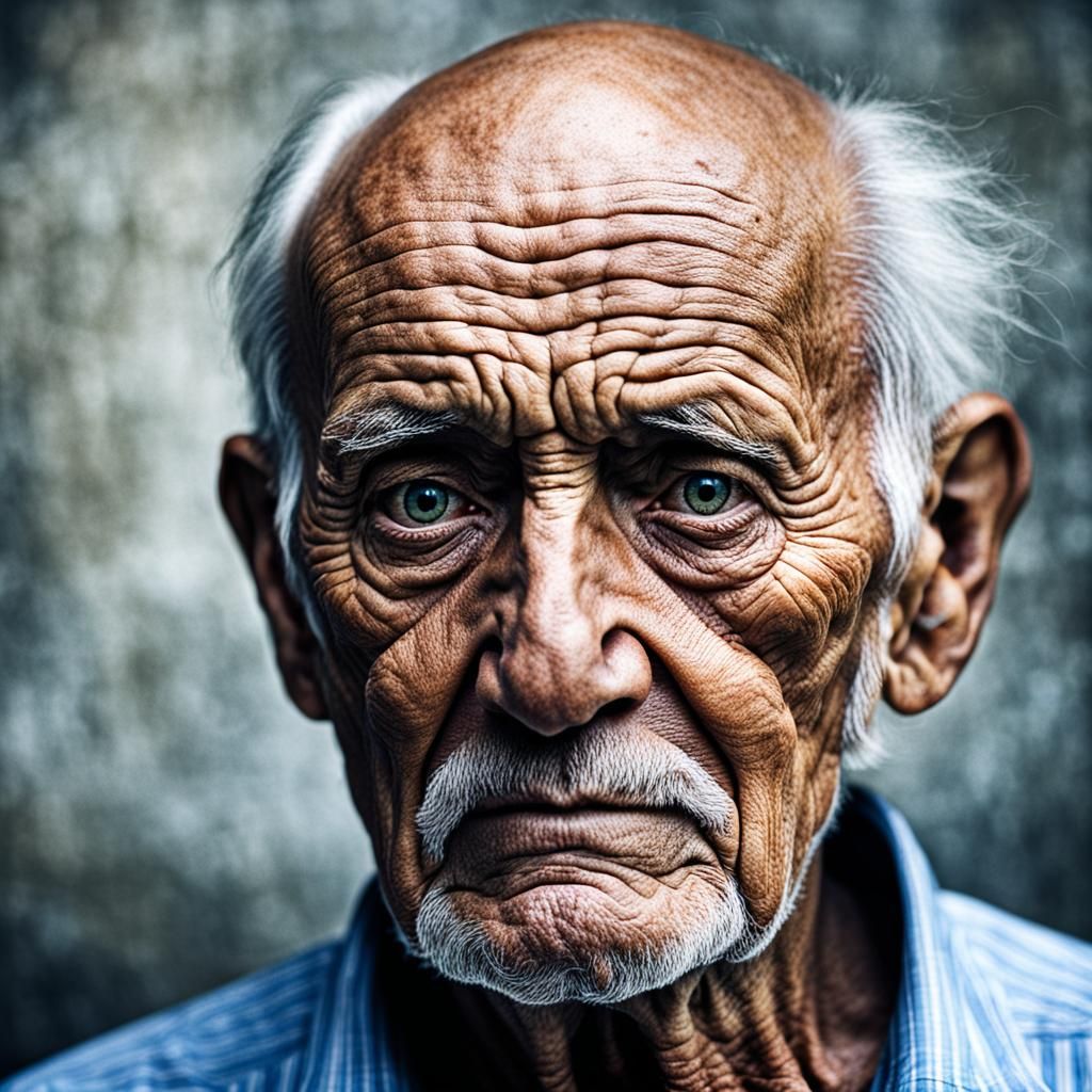 Portrait of an Old Man Staring