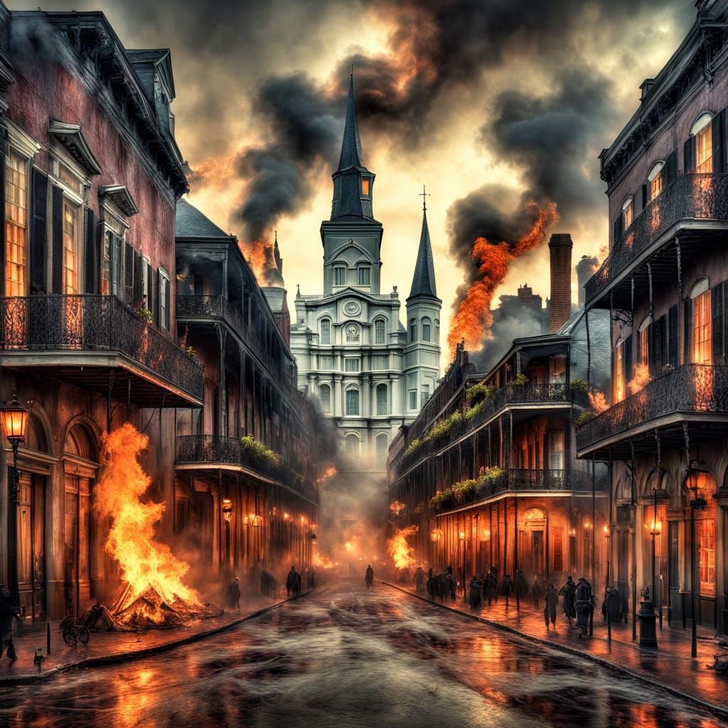 Ethereal Blaze of 1788 New Orleans Fire