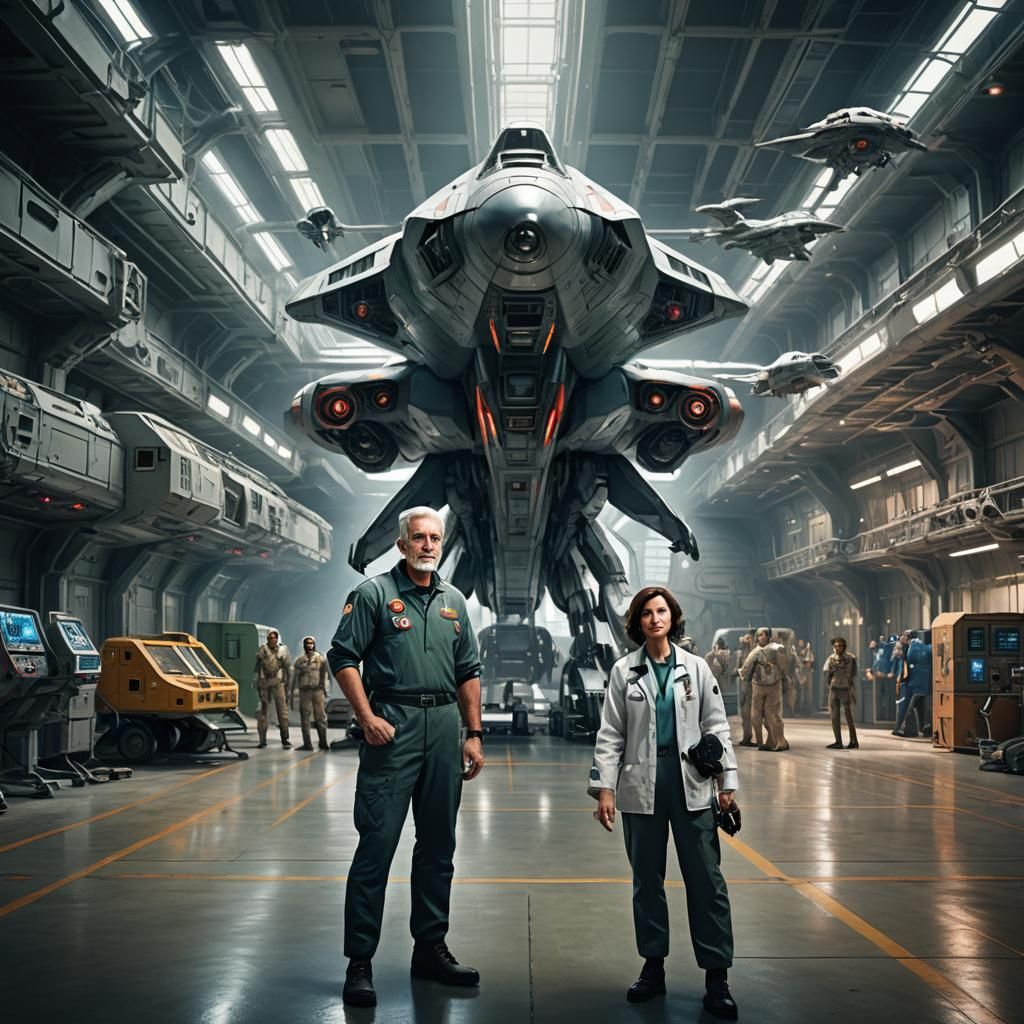 Bob Lazar at Area 51: Hyperrealistic Concept Art