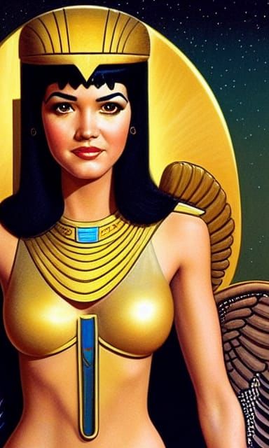 Phoebe Cates as Isis in Star Trek, Digital Art