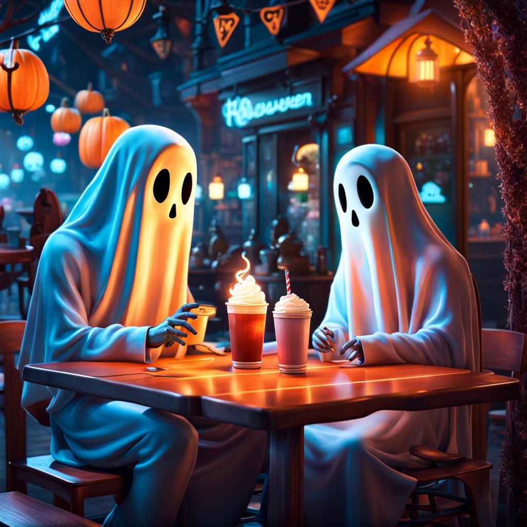 Ghosts at Cafe, Cute CGI Animation