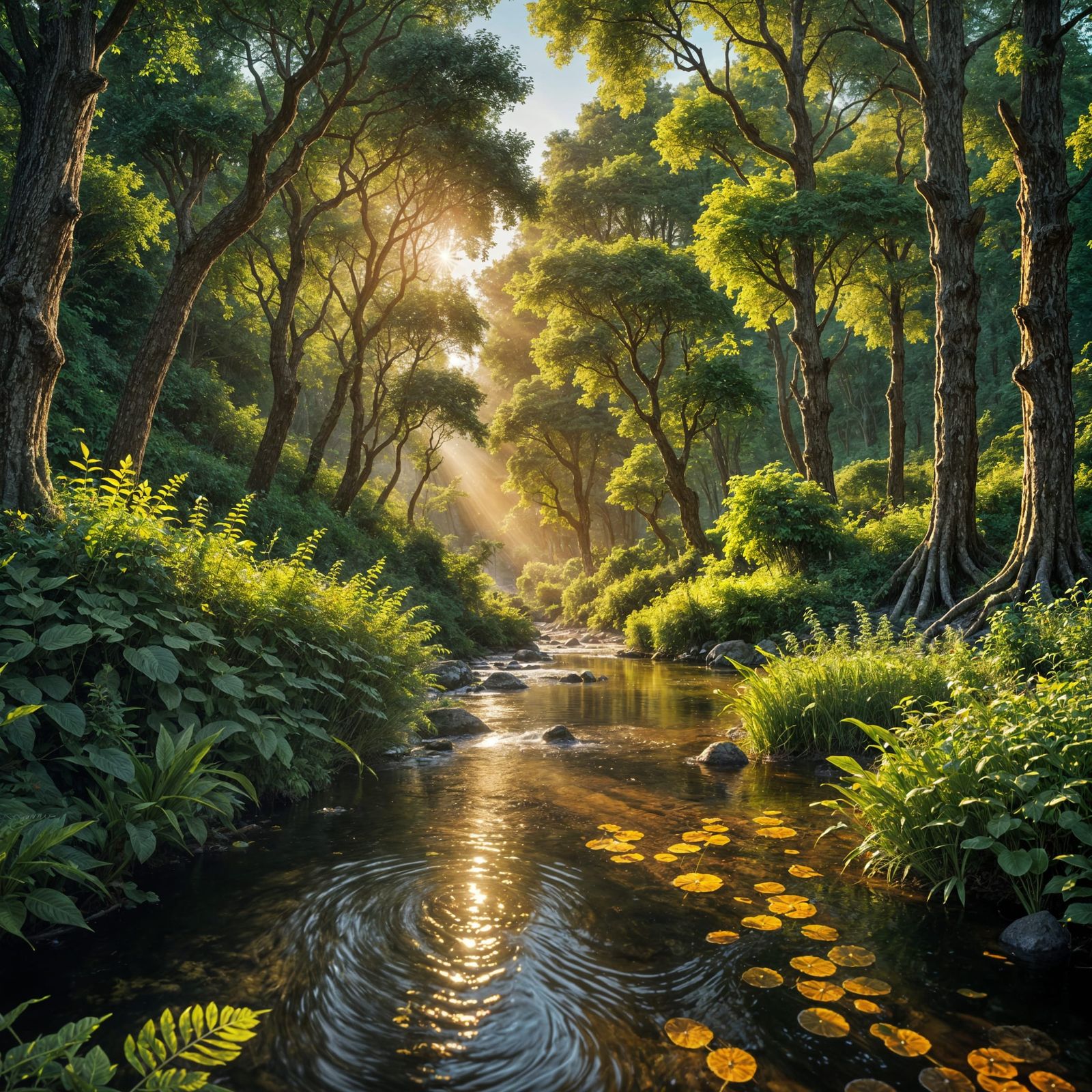 Honey River Flows Through Enchanted Forest