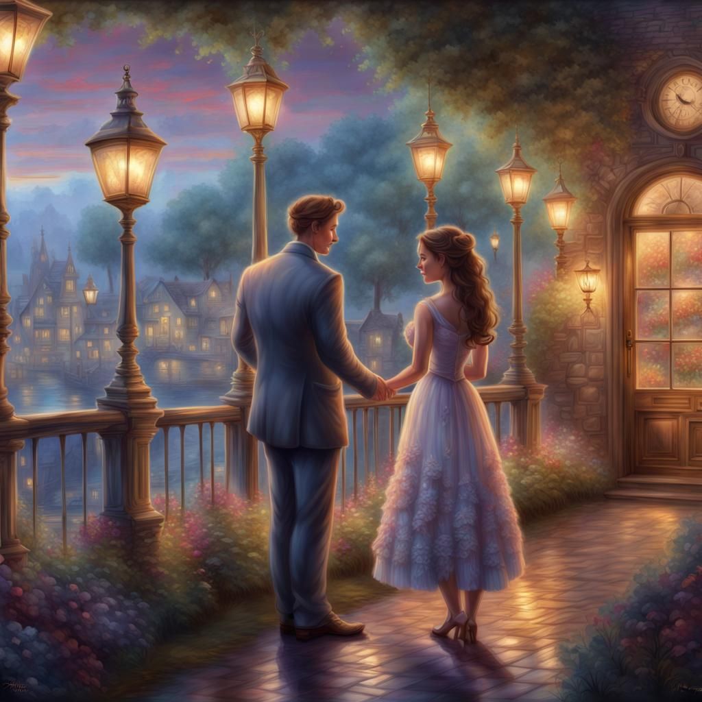 Love at First Sight Pencil Sketch in 8k