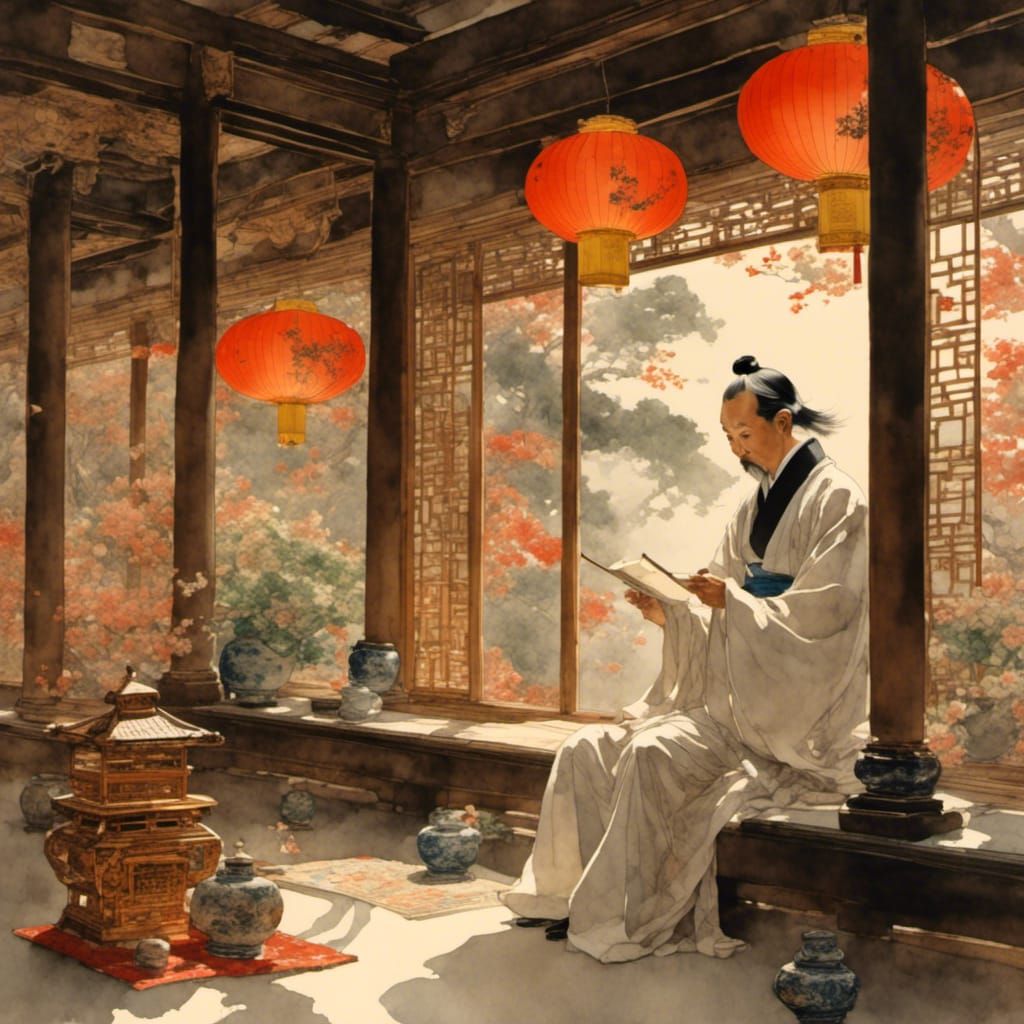 學者の興隆" (Gakusha no Kōryū - Rise of the Scholar)