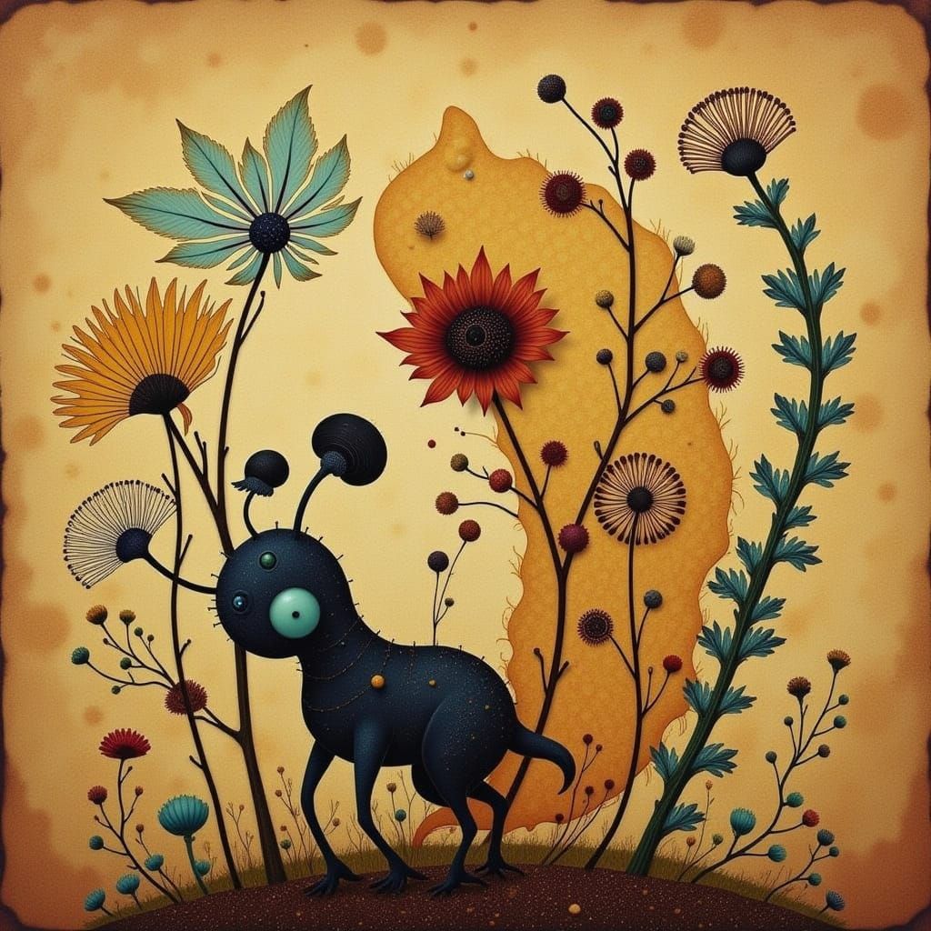 Abstract Organic Design with Complex Textures