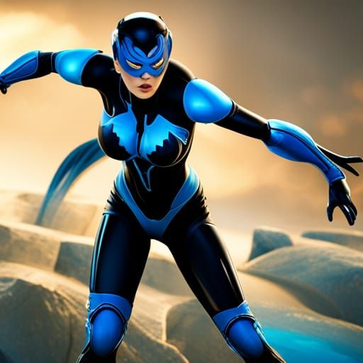 Katy Perry as Blue Beetle Concept Art