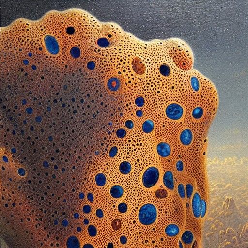 Trypophobia in Oil Painting Style