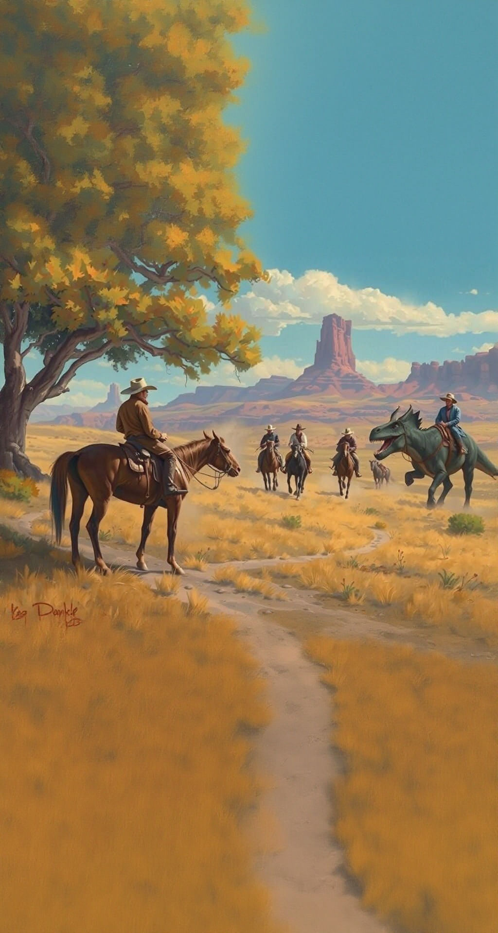 Cowboys and Scientist Encounter at Devils Tower