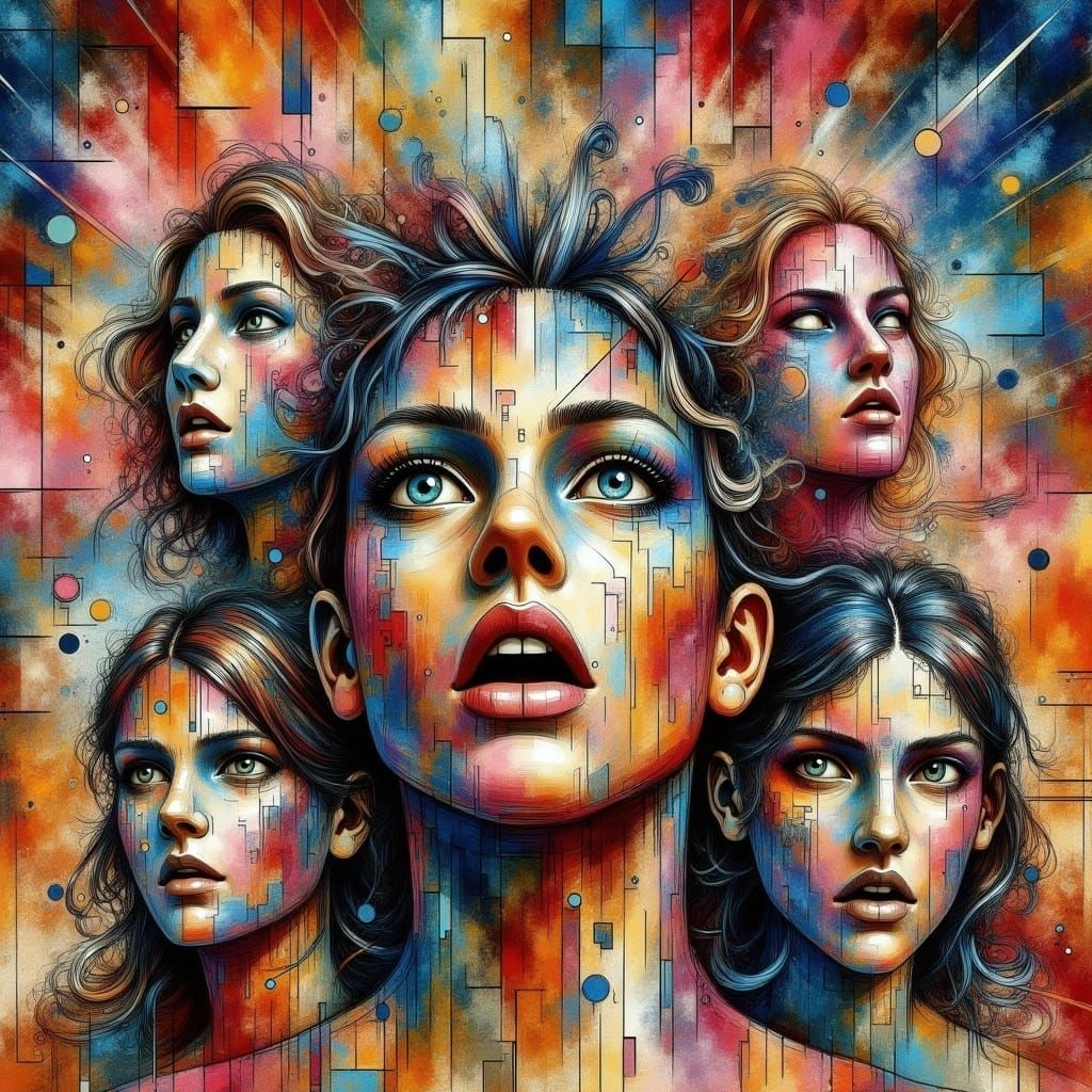 Totalitarian Devotion: A Hyperrealistic Splash Art Concept