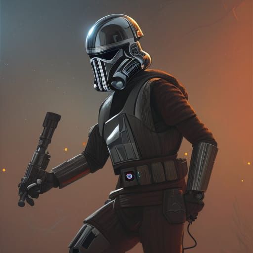 Star Wars Bounty Hunter in Metallic Survival Suit