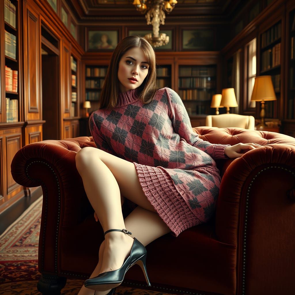 Seductive Study in Vintage Elegance