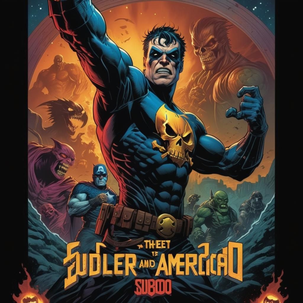 Great American Scuddlyboo in Comic Book Art Style