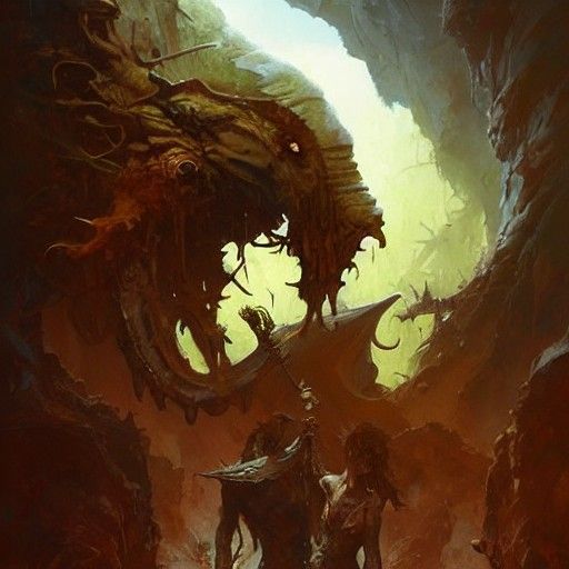 Surreal Tentacles in Dark Fantasy Style