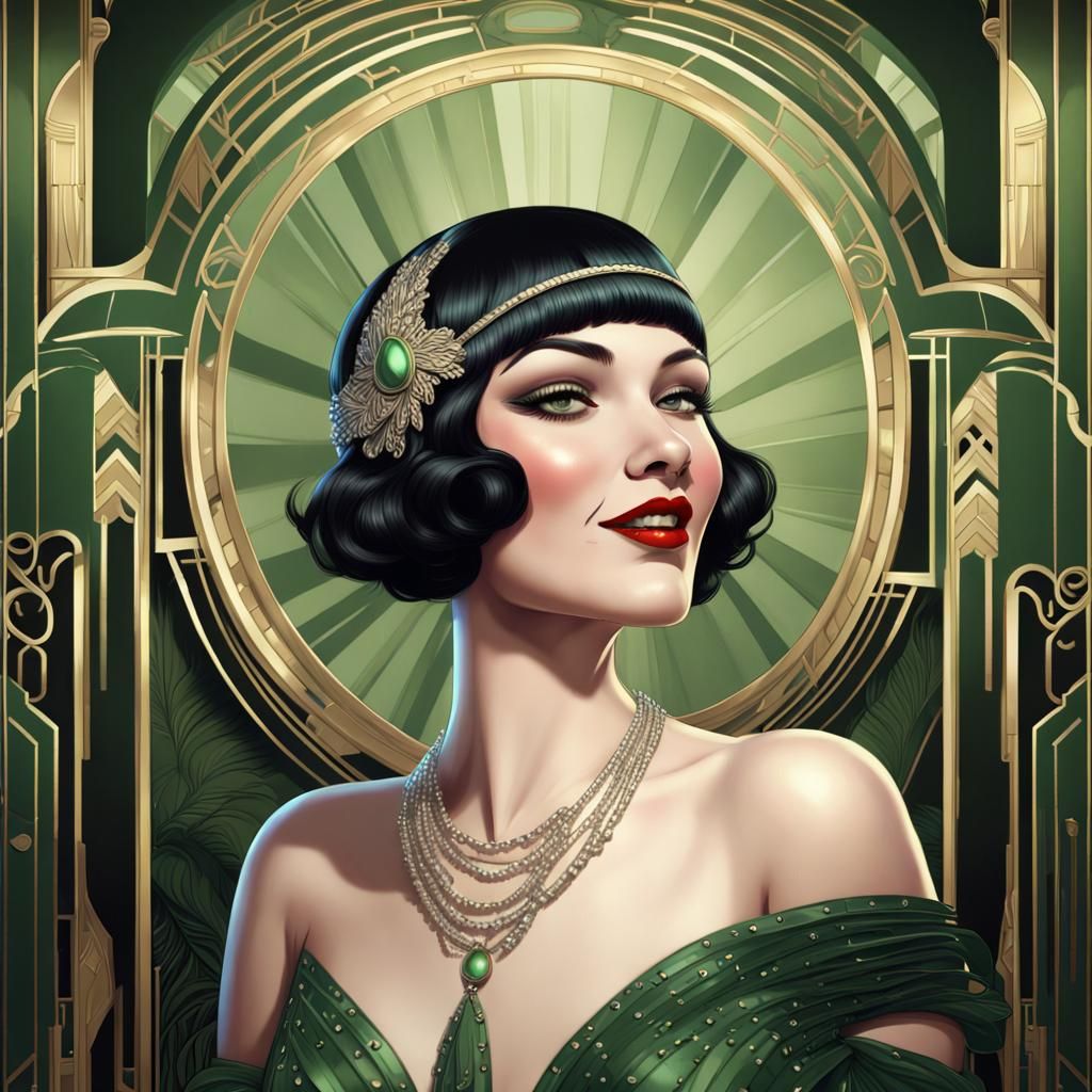 Art Deco 1920s flapper based on Phryne Fisher