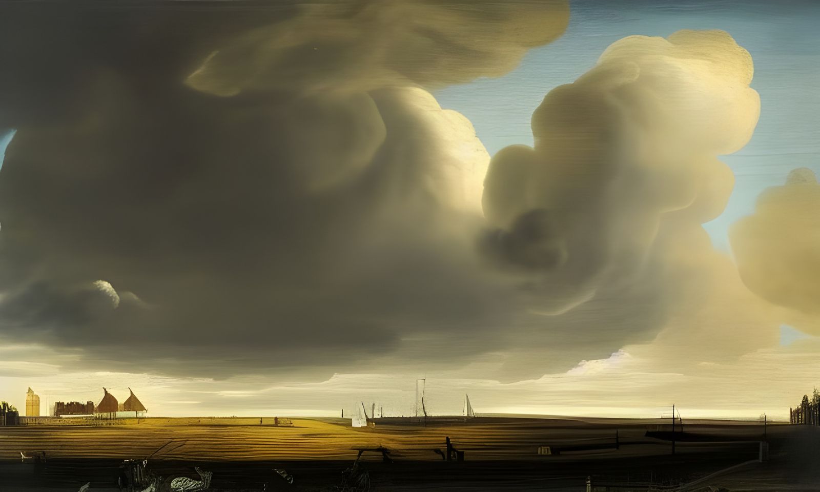 Dutch Painting: High Clouds in Summer Light