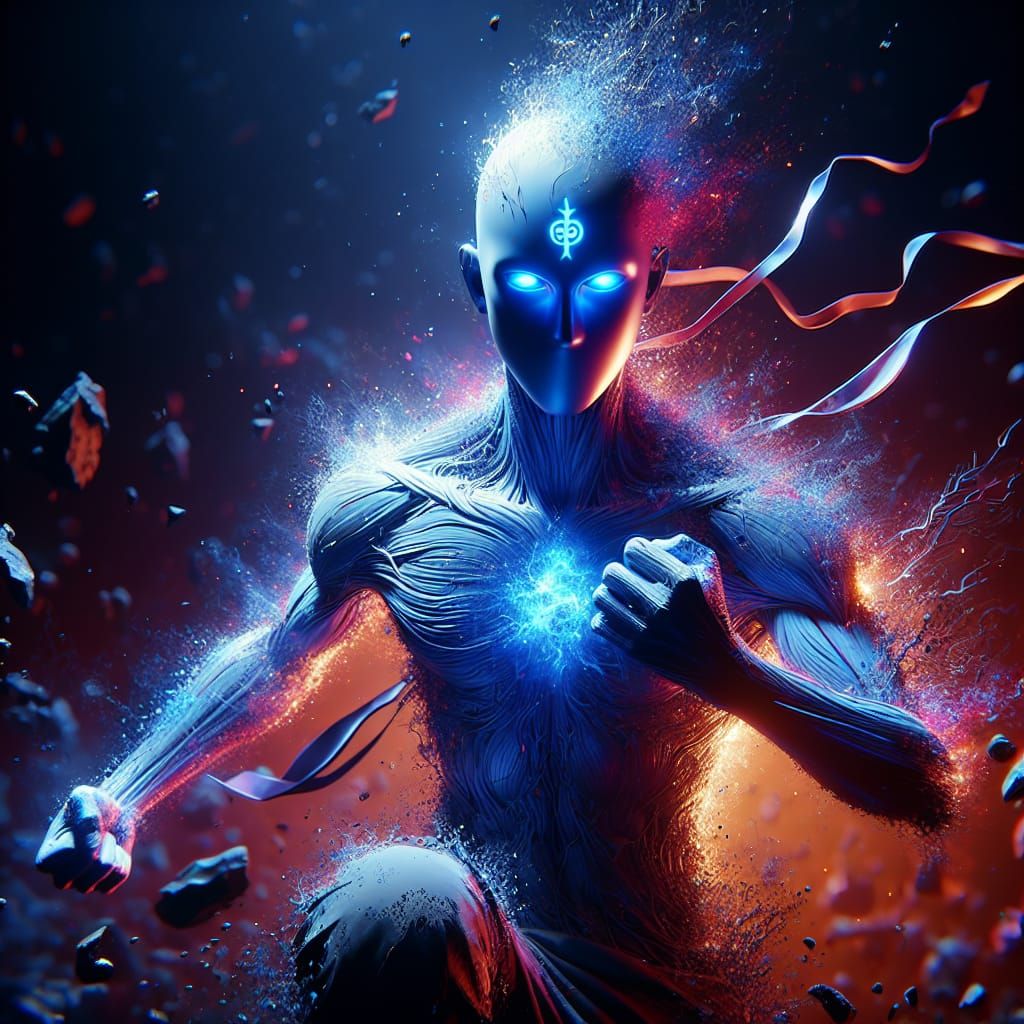 Krillin as Avatar Ang: Hyperrealistic CGI VFX Art