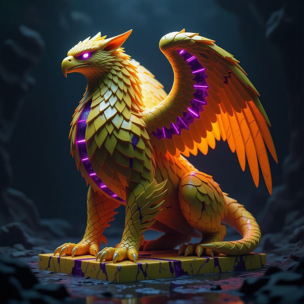 Marble Griffin with Quantum Network Body