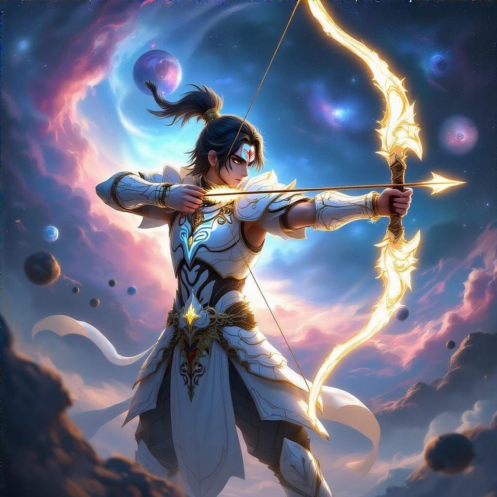 Ethereal Warrior Defies Cosmic Wonder in Hyperrealistic Anim...