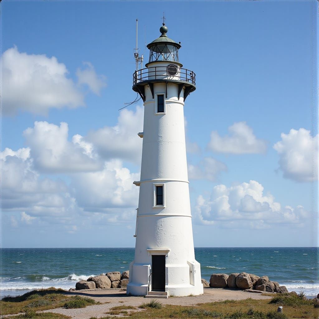 <lora:Minamax:1.0> Boat Harbour Lighthouse
