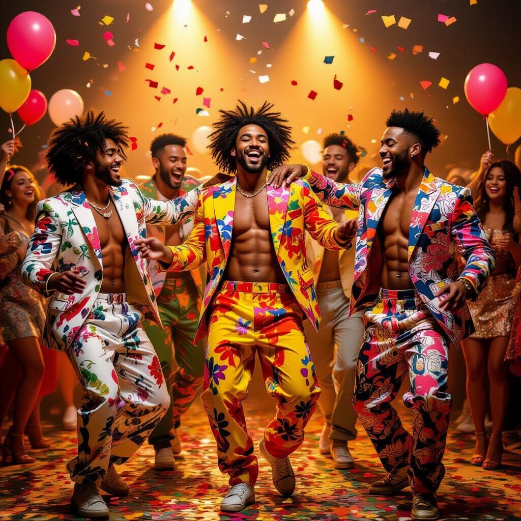 Joyful Dance Party Inspired by Erwin Wurm