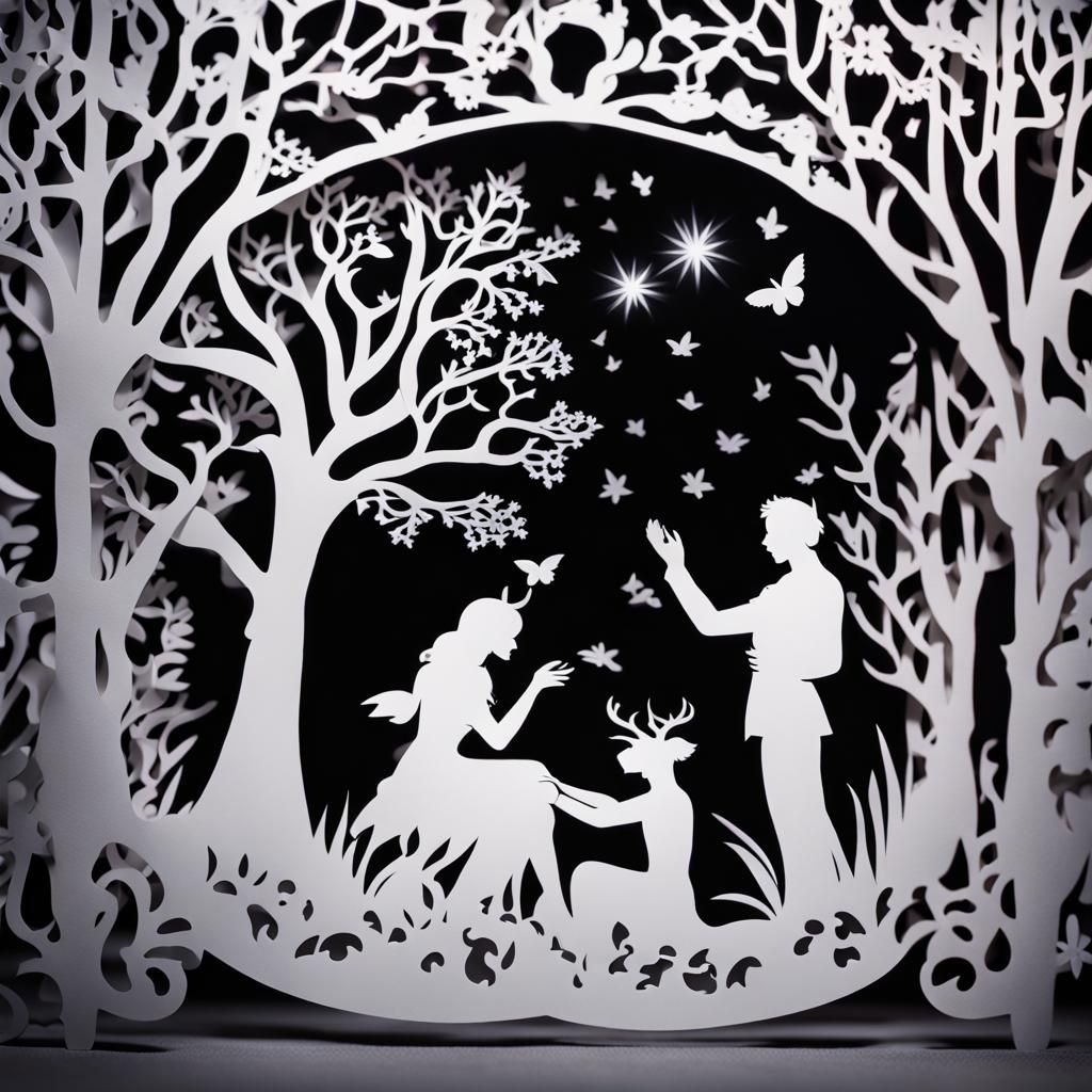 Papercut of A Midsummer Night's Dream