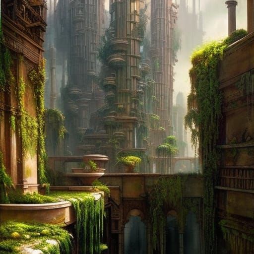 Hanging Gardens of Babylon: Cinematic Fairycore Masterpiece