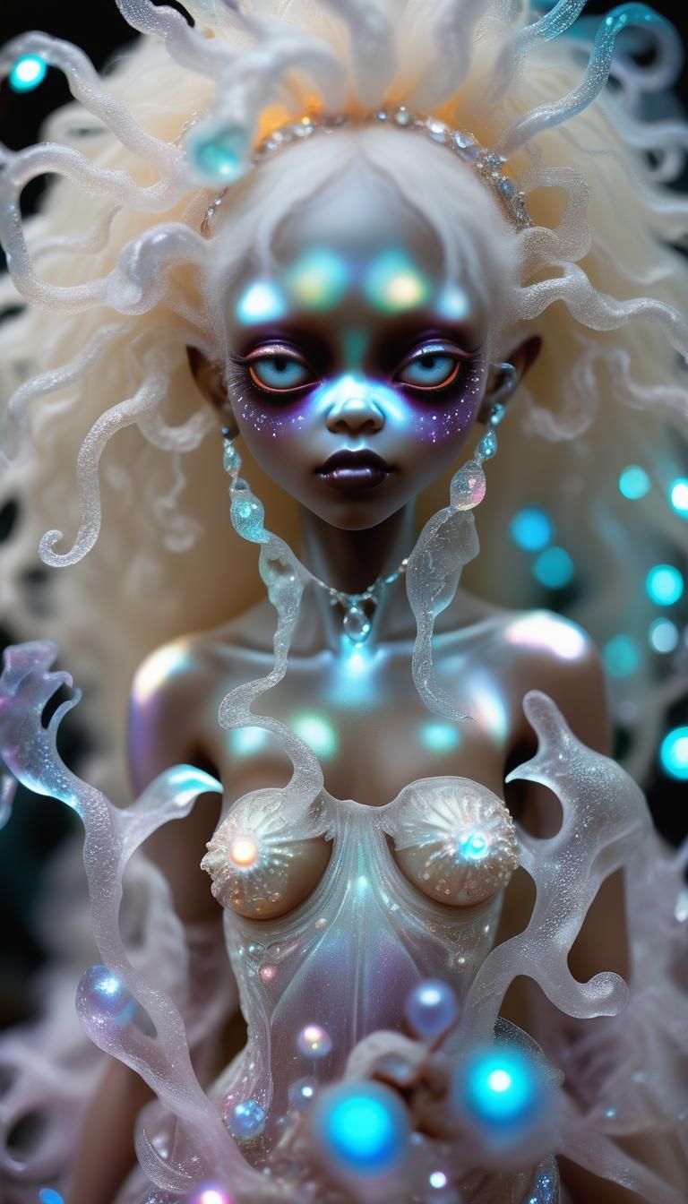 (Spectrolite Opalescent Pearlescent Psychedelic Intricate Me...