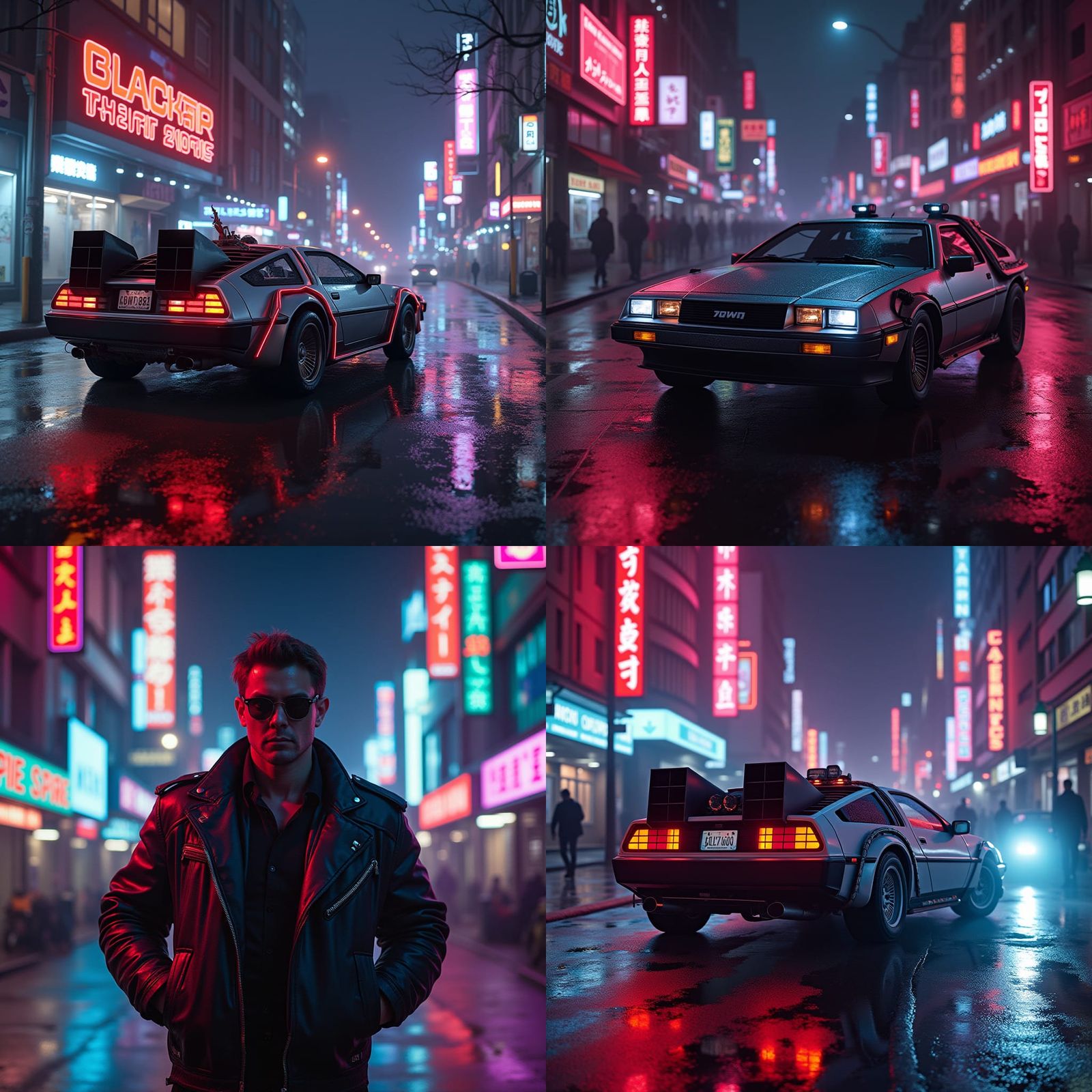 Back to the Future in Cyberpunk 2099 Style