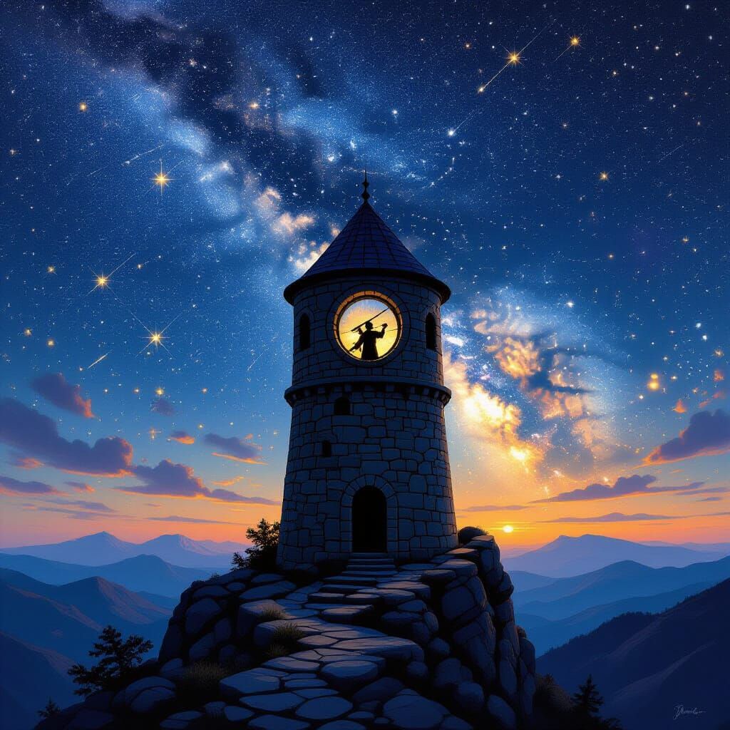 Medieval Observatory Under the Milky Way