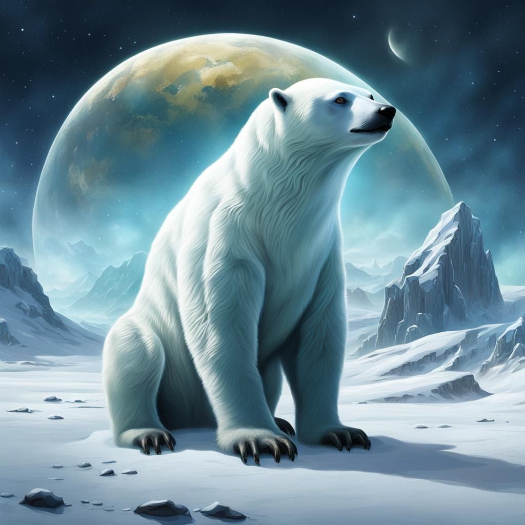 Exoplanet with Alien Lifeforms: Speculative Concept Art