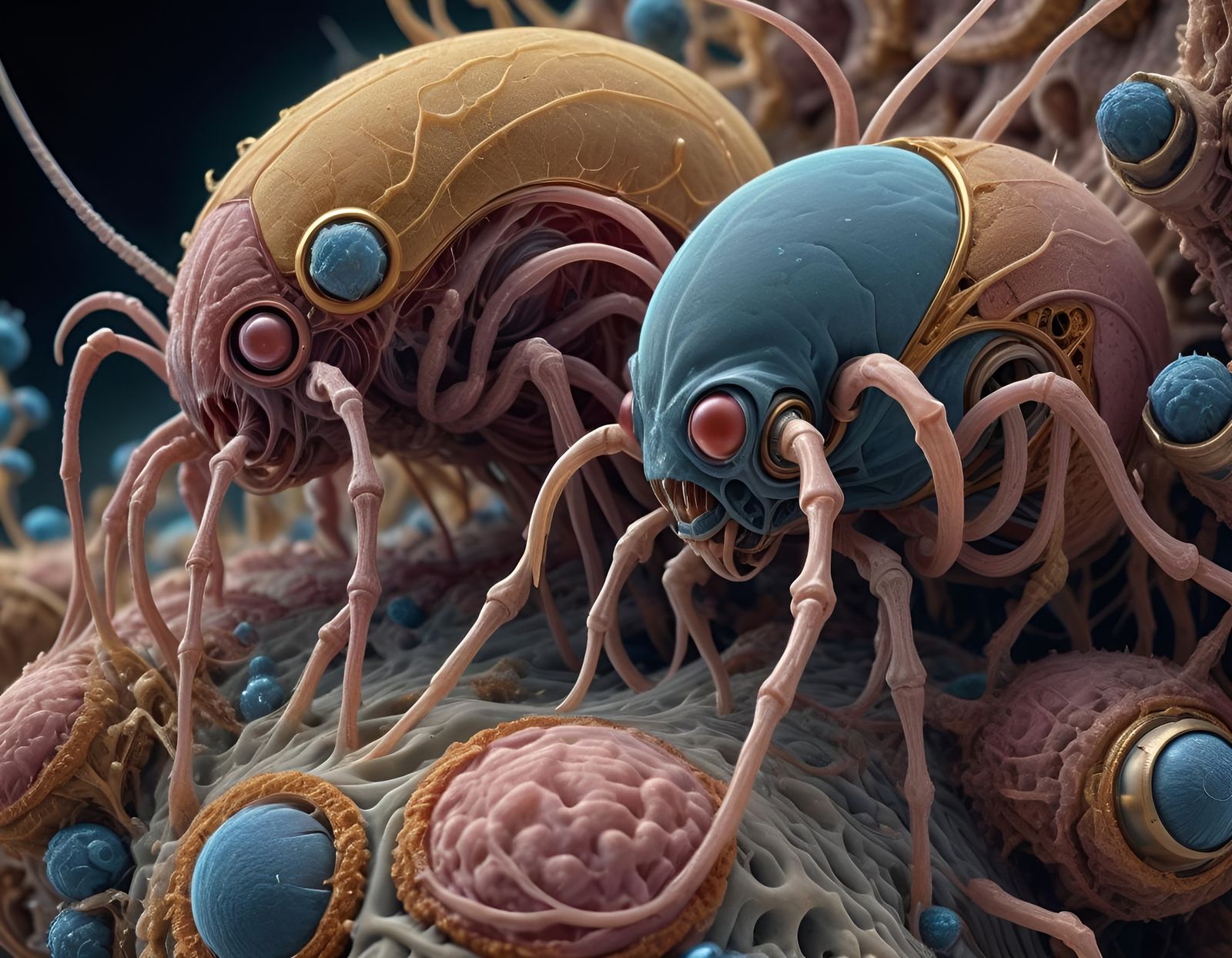 Micronauts Battle Skin Mites in Microscopic World