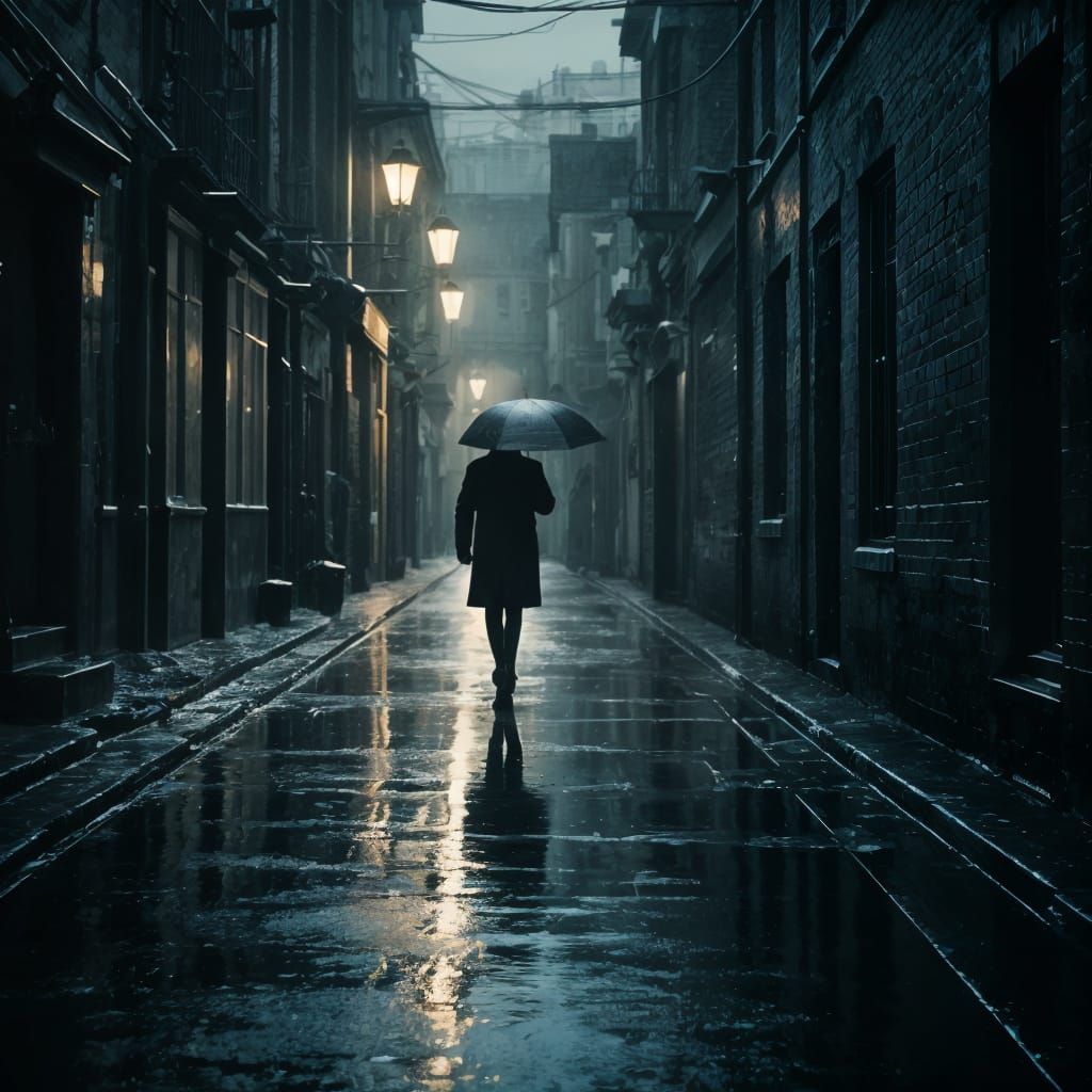 Dramatic Film Still: Moody Cinematic Scene