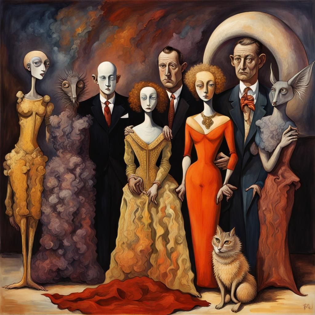 Surreal Fashion Victims at the Oscars: Dreamlike Art