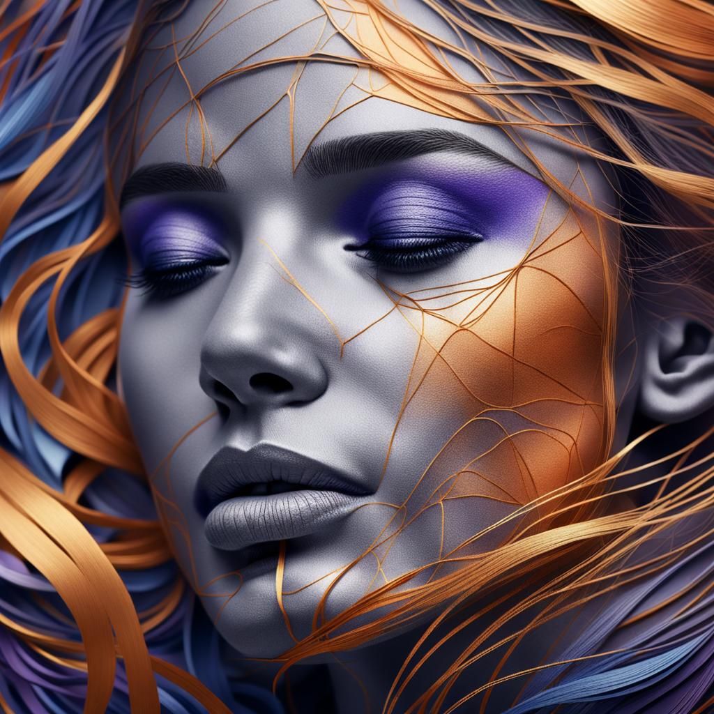 Hyper-Realistic Portrait in Golden Light