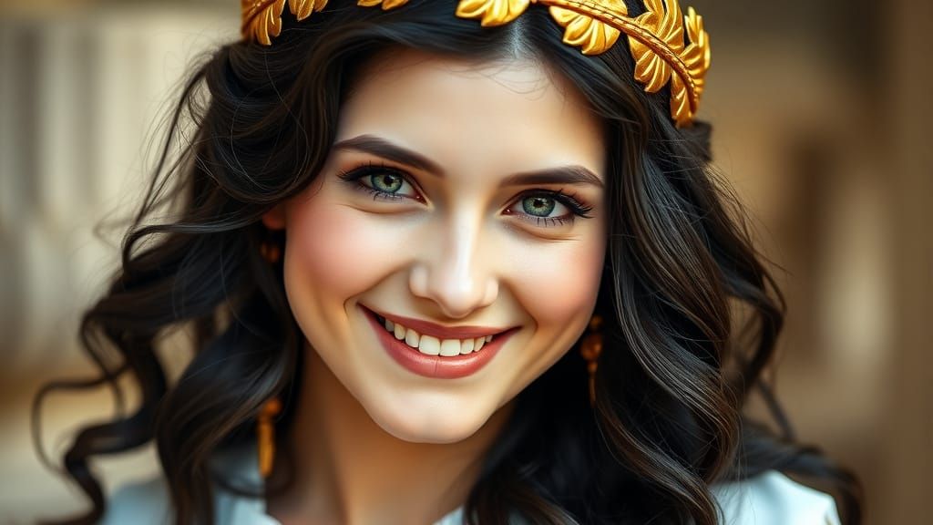 Athena Portrait in Style of Leibovitz, Lindbergh, Ritts